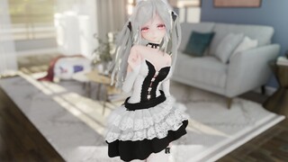 [MMD Lemah] MMD-BlackMamba lemah telinga kucing ekor kuda ganda