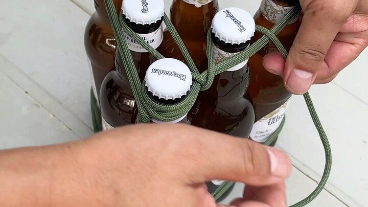 Remember how we used to tie up beer bottles at the little convenience store back in the day?