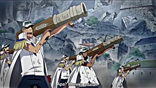 Dukungan penuh kru shirohige untuk Luffy👏🔥