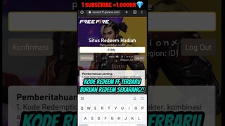 KODE REDEEM FREE FIRE TERBARU 2023 HARI INI #freefire #shorts
