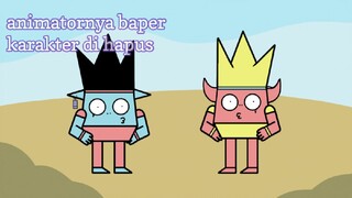 karakter di hapus | kartun lucu