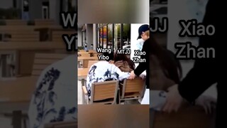 Guess Wang Yibo Didn't Understand Xiao Zhan's Help Instead Of Taking The Help WYB Take Xiao Zhan 🤣🤣