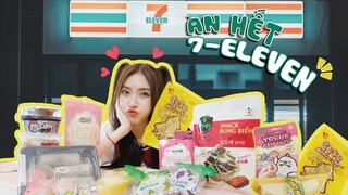 ĂN HẾT ĐỒ ĂN VẶT TRONG 7 -ELEVEN | Meena Channel