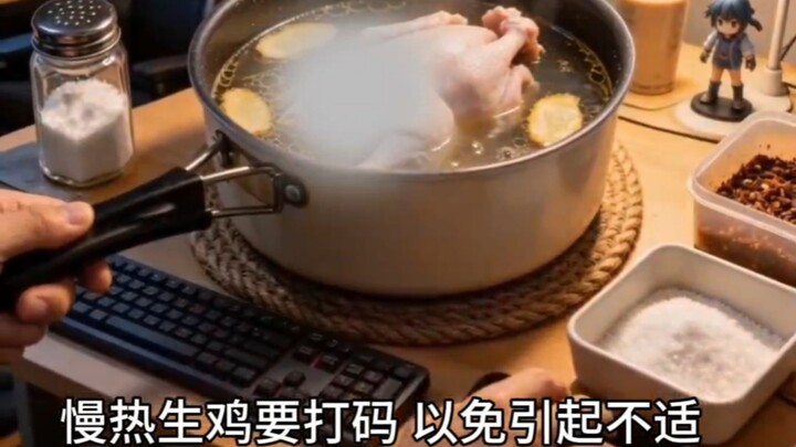 Raw Chicken Cooking