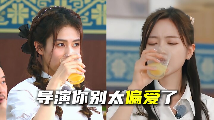 The lemon juice that Bai Lu and Wu Xuanyi are drinking—there’s such a huge color difference! Directo