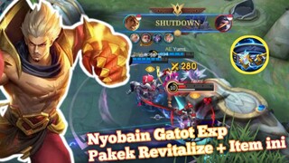 Nyobain Gatot Exp !? Pakek Revitalize + Thunderbelt !? Mumpung diepic - Mobile Legends