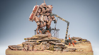 First battle in GBWC: PGU Zaku modified - "Afterglow"