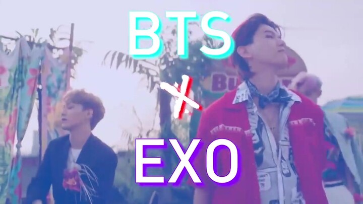 التفاعل الحنون بين BTS وEXO! بينغ بوهيان وجين تاي هيونغ ببساطة يمثلان الدبلوماسية لكل من الفريقين!