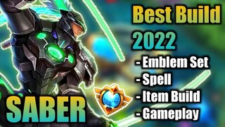 SABER BEST BUILD 2022 | TOP 1 GLOBAL SABER BUILD | SABER - MOBILE LEGENDS | MLBB