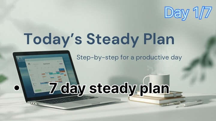 How I Organize My Day: 7-Day Study Challenge (Day 1)
