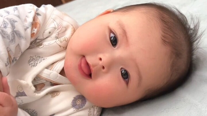 When a human baby discovers they have a tongue! They’re constantly playing with it, sometimes for ha