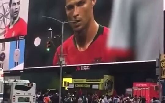 New York Fans Watch Ronaldo’s Last-Minute Equalizer Against Spain in Times Square