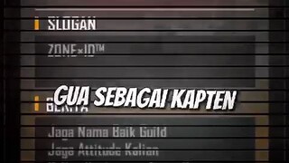 UCAPAN SEORANG KAPTEN GUILD ( ZONE ID) AMASTARISEL