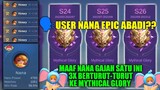 User Nana Epic Abadi?? Maaf Nana Gajah yang Satu Ini 3X Berturut-urut Ke MYTHICAL GLORY!!