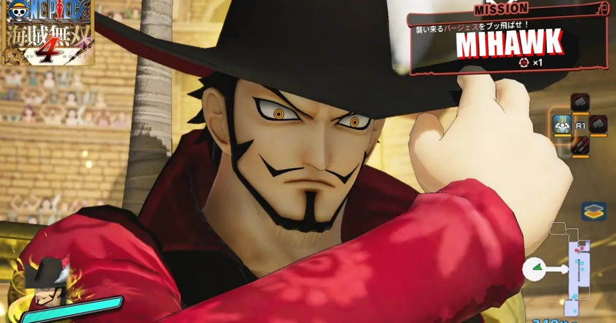 One Piece 海賊無双4 ミホーク モーション集 Mihawk Moveset Bilibili