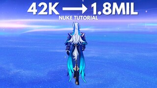 C0 Neuvillette 1.8 Million Nuke Tutorial!! [Genshin Impact]