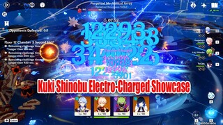 Kuki Shinobu Ayato Yelan Kazuha New Electro-Charged Team - 2M HP 2.7 Floor 12 Showcase