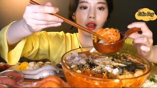 Súp cá sống lạnh, bào ngư, mực, hải sâm, cá dẹt, cá đá 2 #amthuc