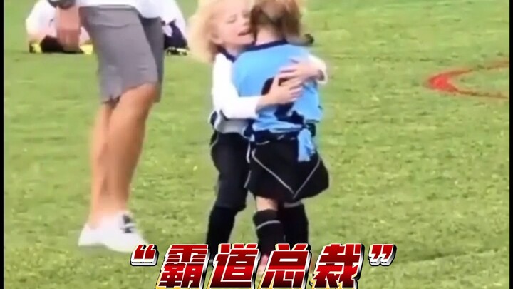 “Overbearing but warm guy” makes little girl cry, then just kisses her right there...