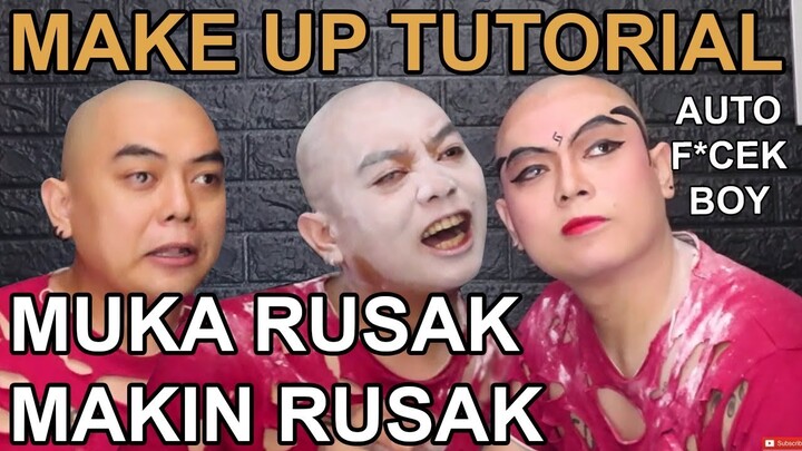 MUKA JELEK MAKIN JELEK ft. Gawean Parikesit MakeUp Wayang Orang