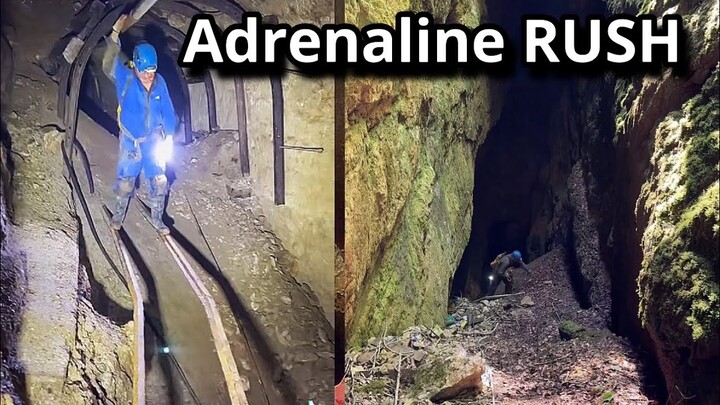 Descending into the Dangers of a Precarious Abandoned Mine ☠️⛏️  #mineexploring