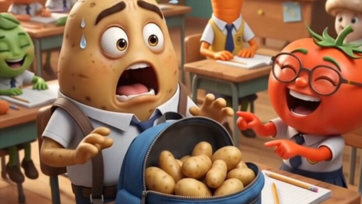 Aloo Ka school ma first day funny incident 😂🤭🥔