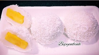 BÁNH MOCHI. BÁNH BAO CHỈ. CÁCH LÀM BÁNH MOCHI NHÂN XOÀI NGON. MOCHI MANGO. BẾP YÊN BÌNH