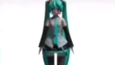 hatsune miku is teaching you how to do the orange justice! (credits to the owner)