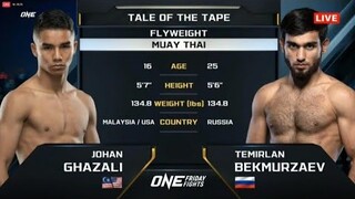 JOJO JOHAN GHAZALI(🇲🇾MALAYSIA-16) vs TEMIRLAN BEKMURZAEV(🇷🇺RUSSIA-25) FULL MATCH FRI OCT 6 2023