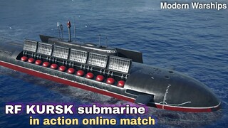 Modern Warships: RF KURSK Submarine in action. online gameplay
