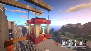 How to build a hanging base in minecraft
