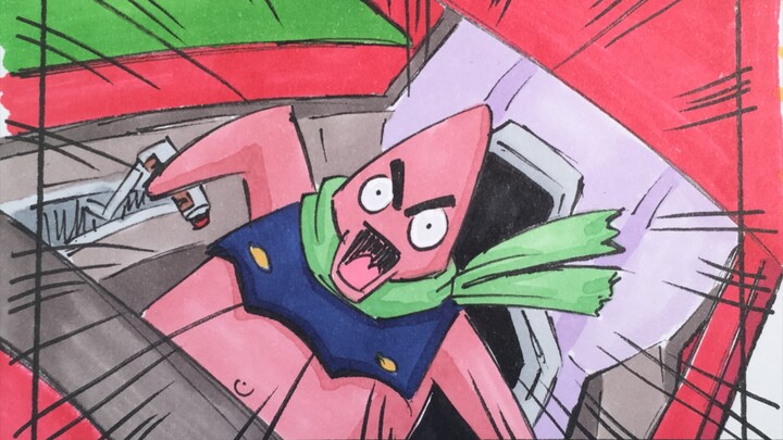 GE 6 "Jika pilot Trinity Omniman Geta adalah Patrick Star Squidward dan Spongebob Squarepants" anima