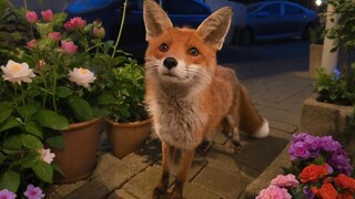 A little fox expressing gratitude with its whole family