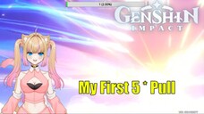 My first 5* Genshin Banner Pull, Milameowz - Genshin Impact