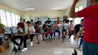 JBLFMU Marching Band "Philippine Independence March" practice