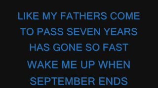 Wake Me Up When September Ends - Greenday