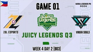 ZOL Esports vs Virgin Souls Game 01 | Juicy Legends Q3 2022