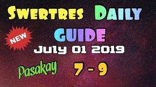 SWERTRES LOTTERY HEARING TODAY GUIDE JULY 1 2019