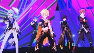 [Genshin Impact MMD]♦MORE♦Let's get ready and party together!｢Da/Zhong/Ling/Hai/Sora｣