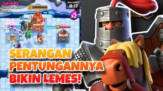 SERANGAN PENTUNGAN DARK PRINCE BIKIN LEMES! - Clash Royale