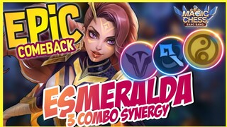 EPIC COMEBACK ESMERALDA 3 SYNERGY ! 6 SUPERHERO 6 MAGE CADIA ! MAGIC CHESS