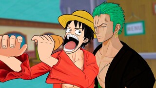 ZORO leva o LUFFY no BAR com o BANDO no One Piece VR!!