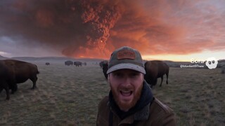 Yellowstone Eruption Vlog [Sora 35MM Footage]