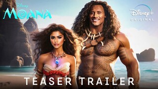 MOANA Live Action - Official Trailer (2024) Zendaya, Dwayne Johnson | Disney+