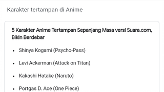 Karakter tertampan di Anime!!!