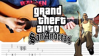GTA San Andreas Theme - Fingerstyle Guitar (Tabs)