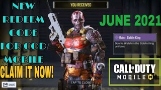 *June 2021* Call Of Duty Mobile New Redeem Code | Cod Mobile Redeem Code Garena