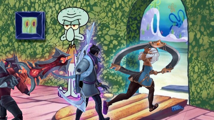 Squidward mengajak pahlawan supermodel itu keluar dari rumahnya