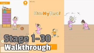 Hide My Test! STAGE 1-30 Walkthrough