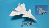 Best Chengdu J-20 paper plane, all new design, faster than before